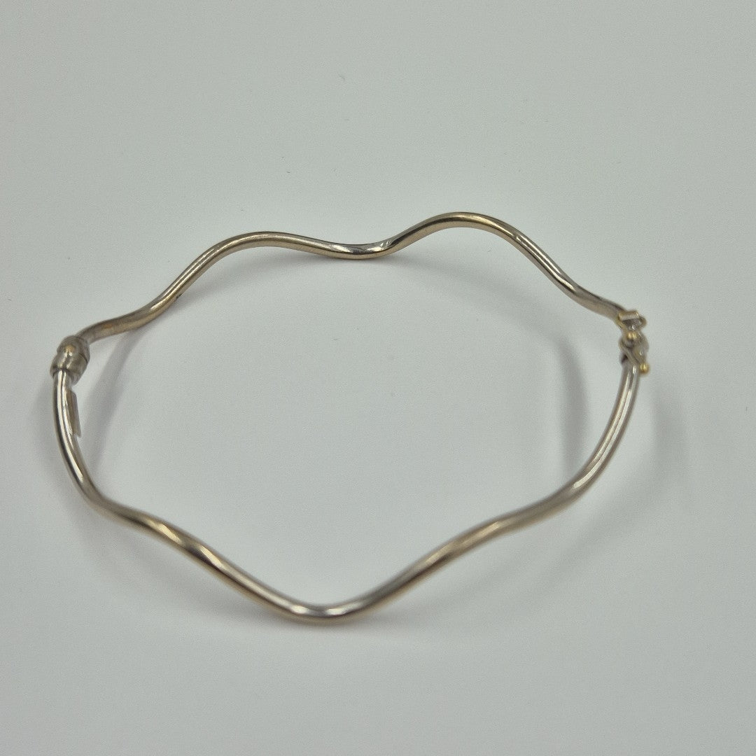 PULSERA RIGIDA ORO, ORO BLANCO 14 K 2.7 GRMS (SEMINUEVO)