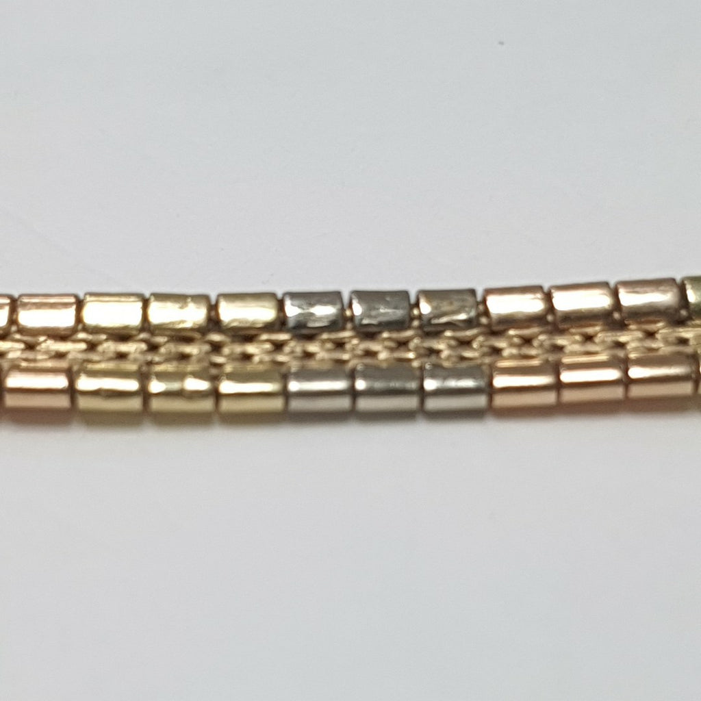 PULSERA ORO COMBINADO 14 K 10,90 GRMS (SEMINUEVO)