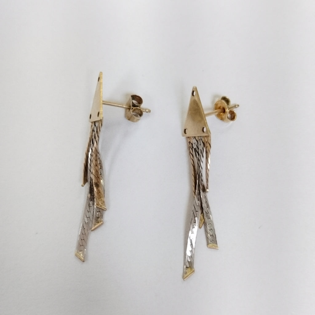 BROQUELES PAR ORO 14 K 2,20 GRMS (SEMINUEVO)