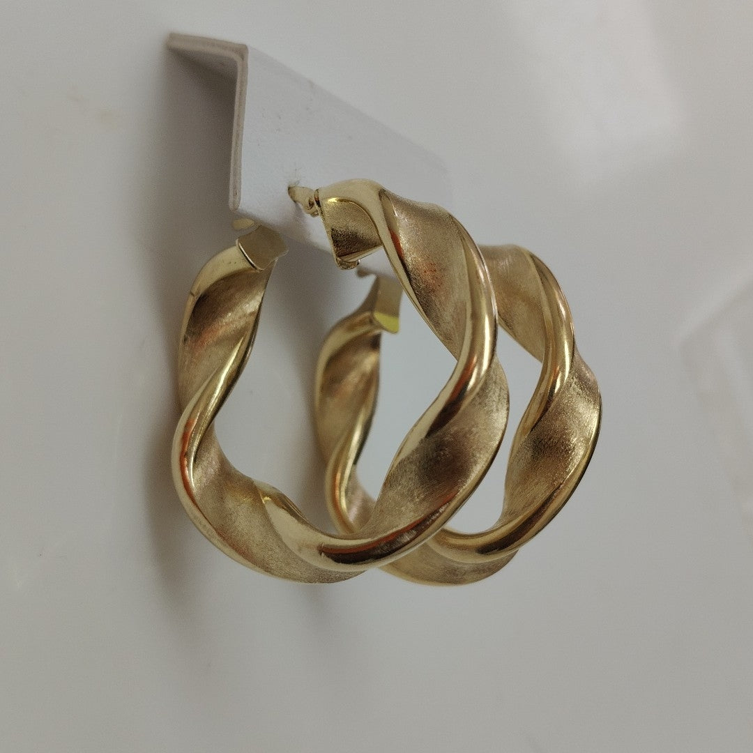 ARRACADAS PAR ORO 14 K 6.8 GRMS (SEMINUEVO)