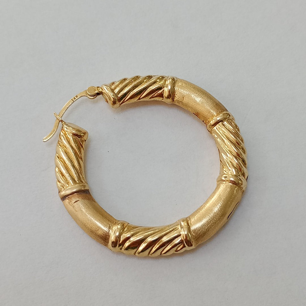 ARRACADAS PAR ORO 14 K 4.7 GRMS (SEMINUEVO)