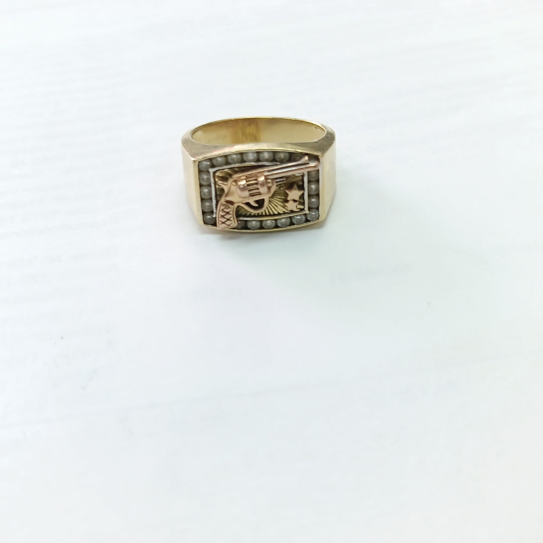 ANILLO ORO 14 K 7.6 GRMS (SEMINUEVO)