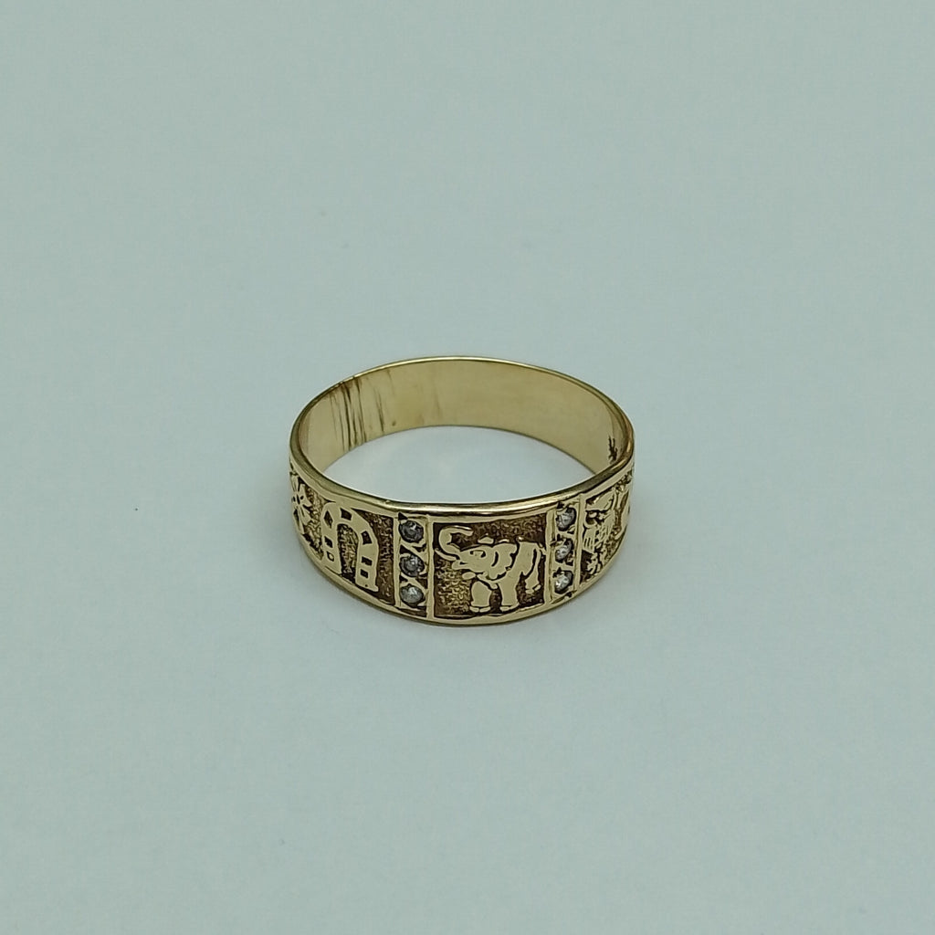 ARGOLLA DE LA SUERTE ORO 14 K 4 GRMS (SEMINUEVO)