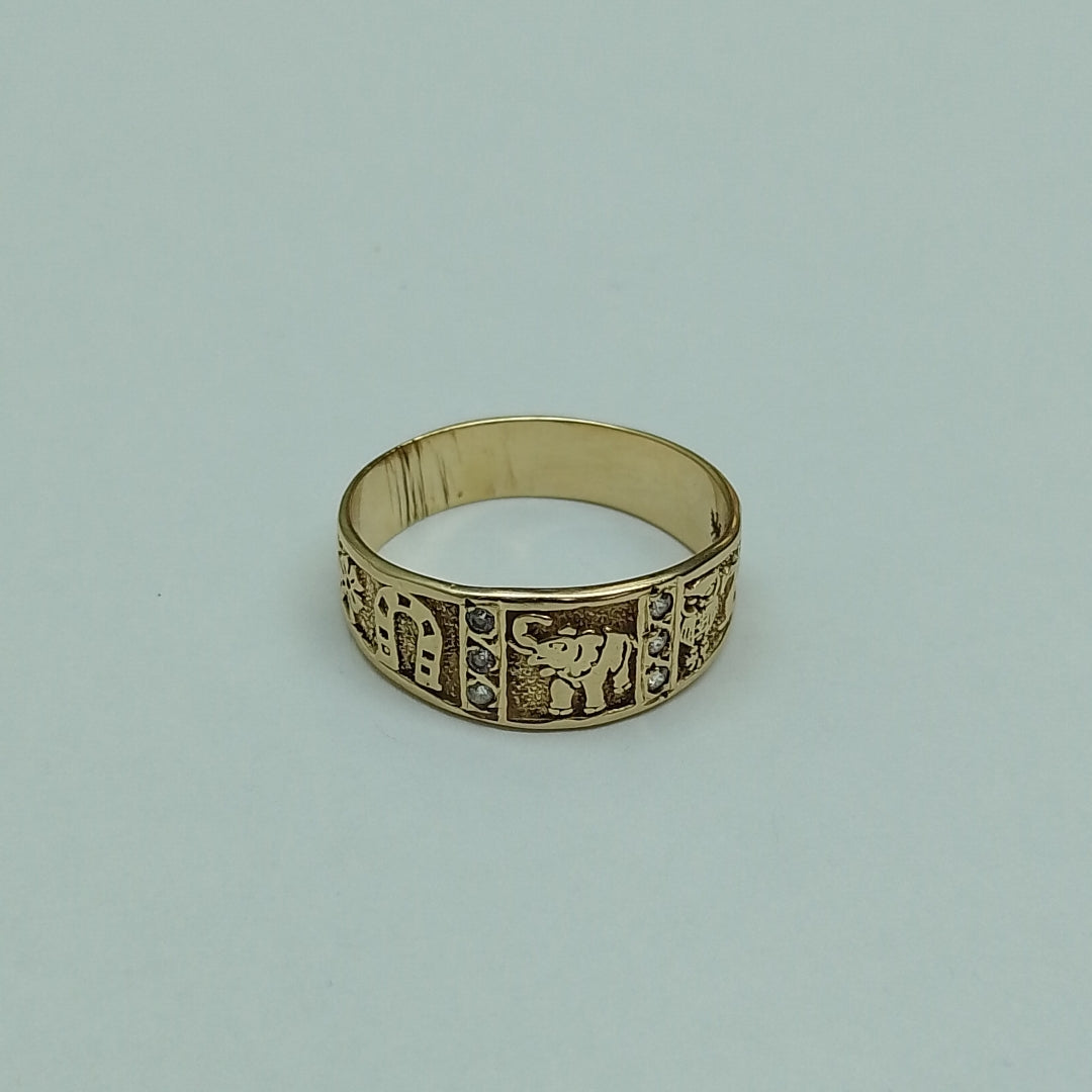 ARGOLLA DE LA SUERTE ORO 14 K 4 GRMS (SEMINUEVO)