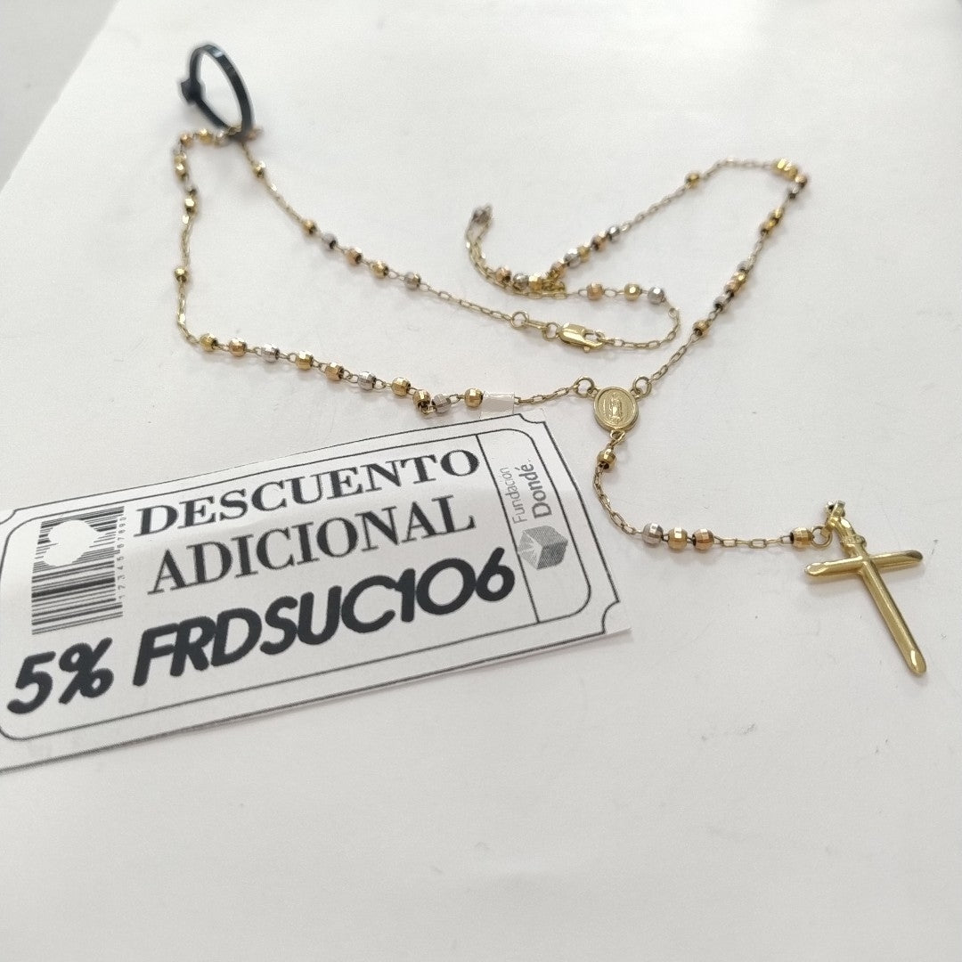ROSARIO ORO COMBINADO 14 K 6.7 GRMS (SEMINUEVO)