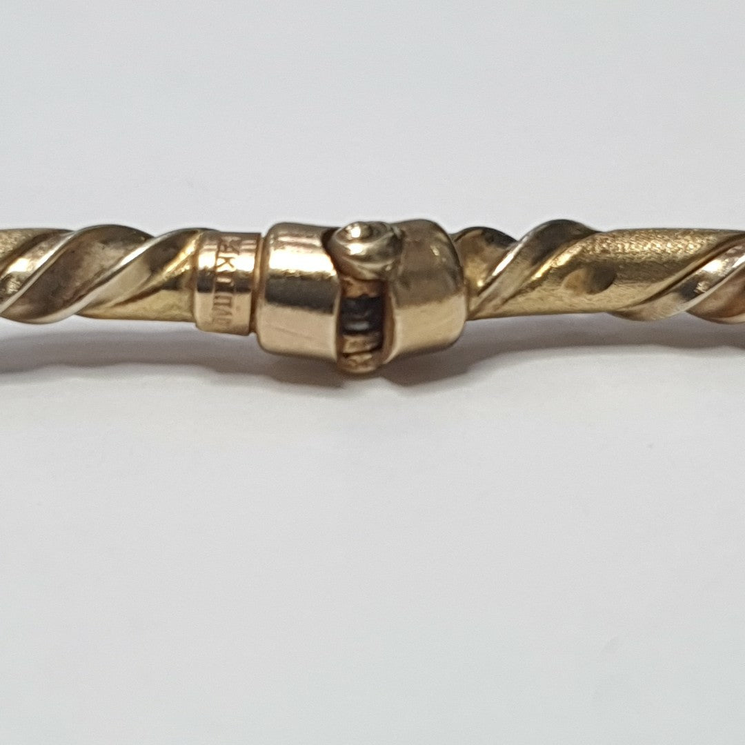 PULSERA RIGIDA ORO 14 K 7,80 GRMS (SEMINUEVO)
