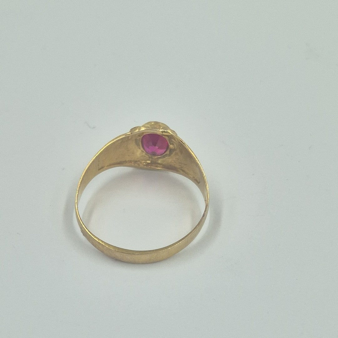 ANILLO DE GRADUACIÓN ORO 10 K 1,50 GRMS (SEMINUEVO)