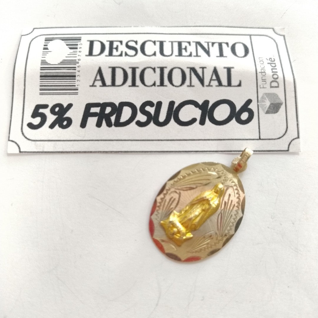 MEDALLA RELIGIOSA ORO 10 K 4,10 GRMS (SEMINUEVO)