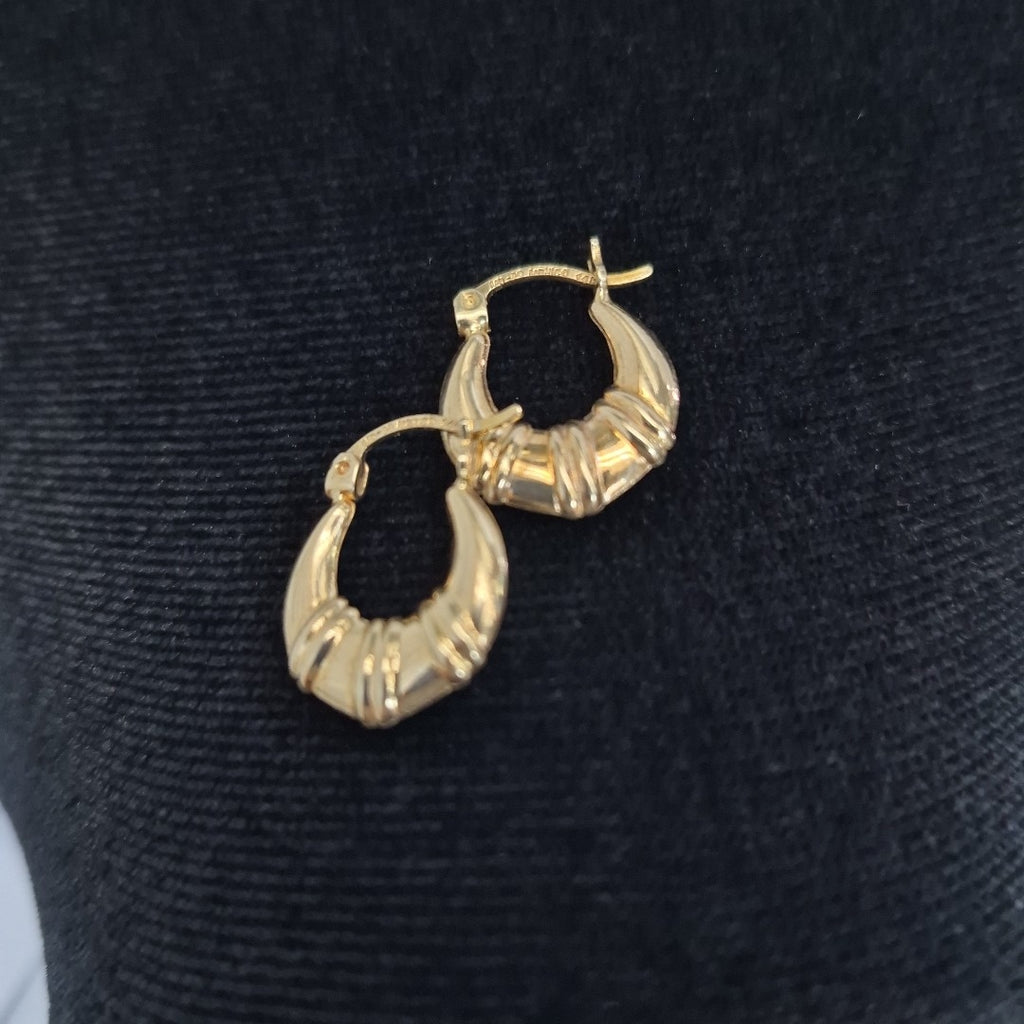 ARRACADAS PAR ORO 14 K 1.4 GRMS (SEMINUEVO)