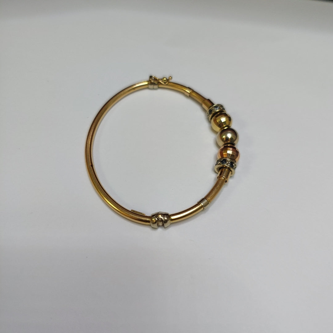 PULSERA RIGIDA ORO 14 K 9,60 GRMS (SEMINUEVO)
