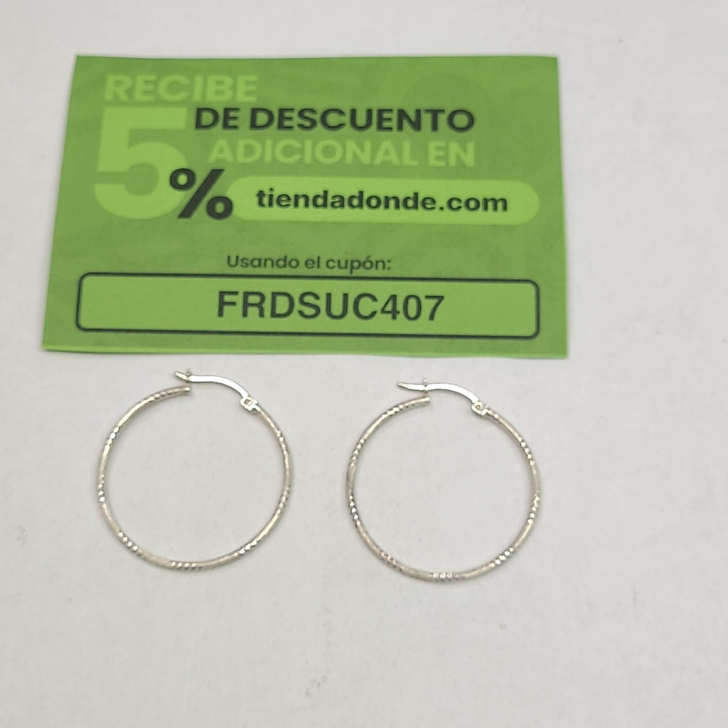 ARRACADAS PAR PLATA 2.3 GRMS (SEMINUEVO)