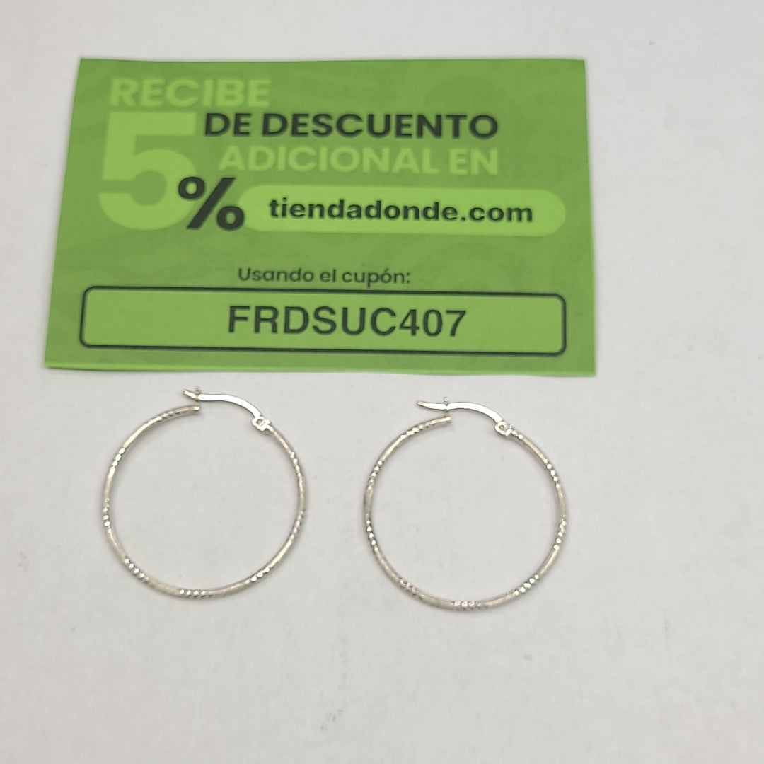 ARRACADAS PAR PLATA 2.3 GRMS (SEMINUEVO)