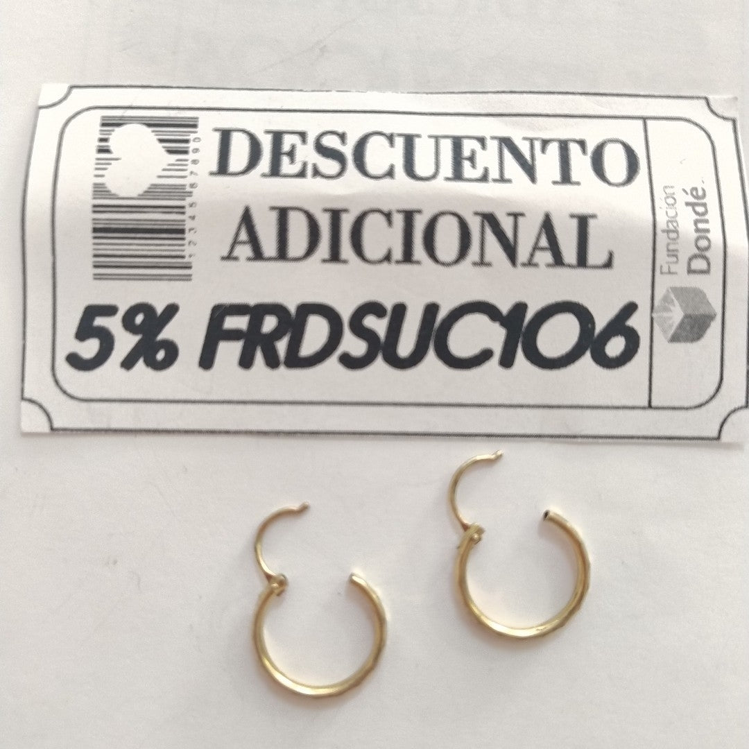 ARRACADAS PAR ORO 10 K 0.8 GRMS (SEMINUEVO)