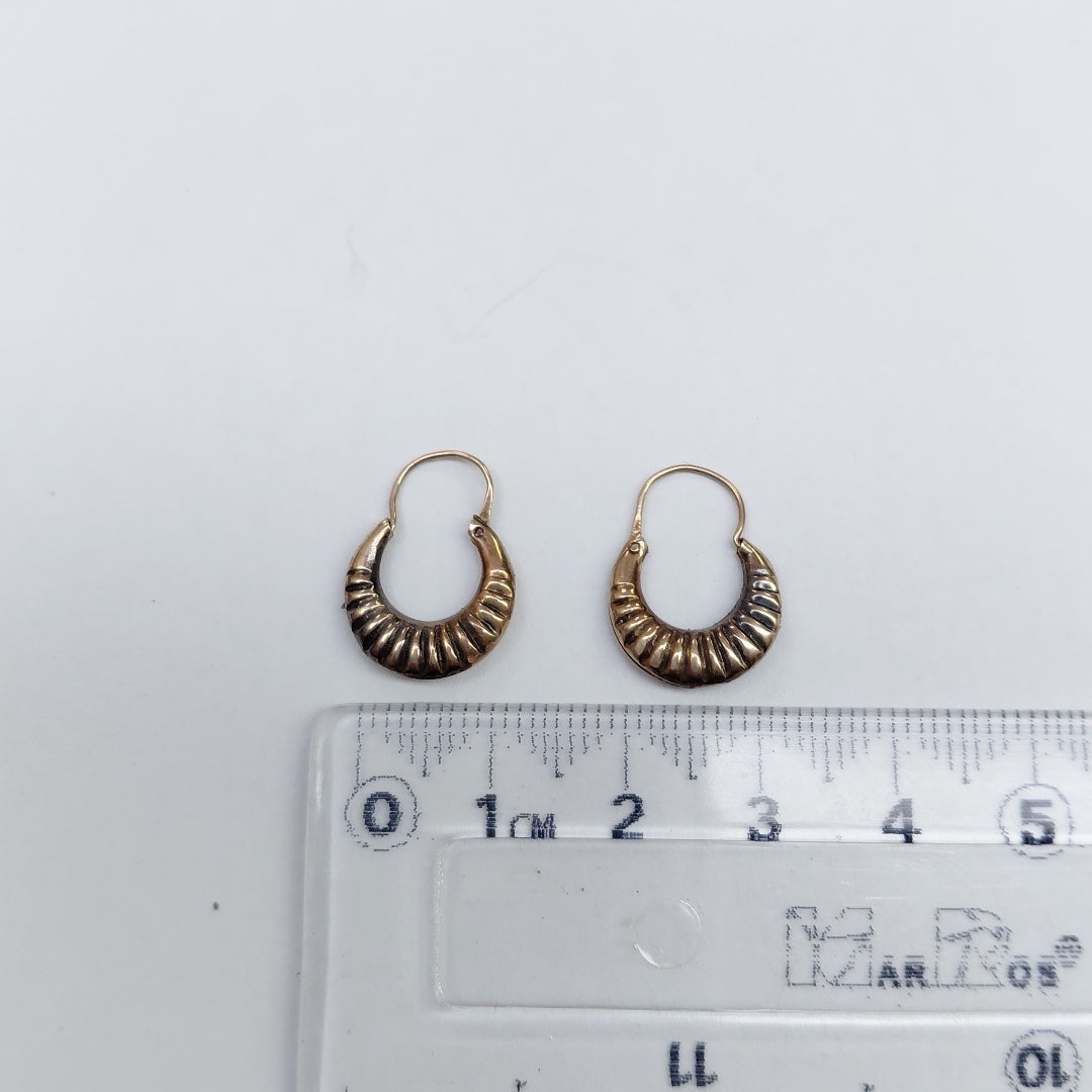 ARRACADAS PAR ORO 14 K 0.9 GRMS (SEMINUEVO)