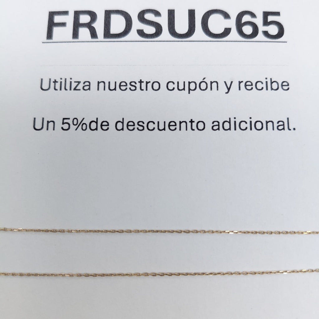 GARGANTILLA ORO 14 K 2.5 GRMS (SEMINUEVO)