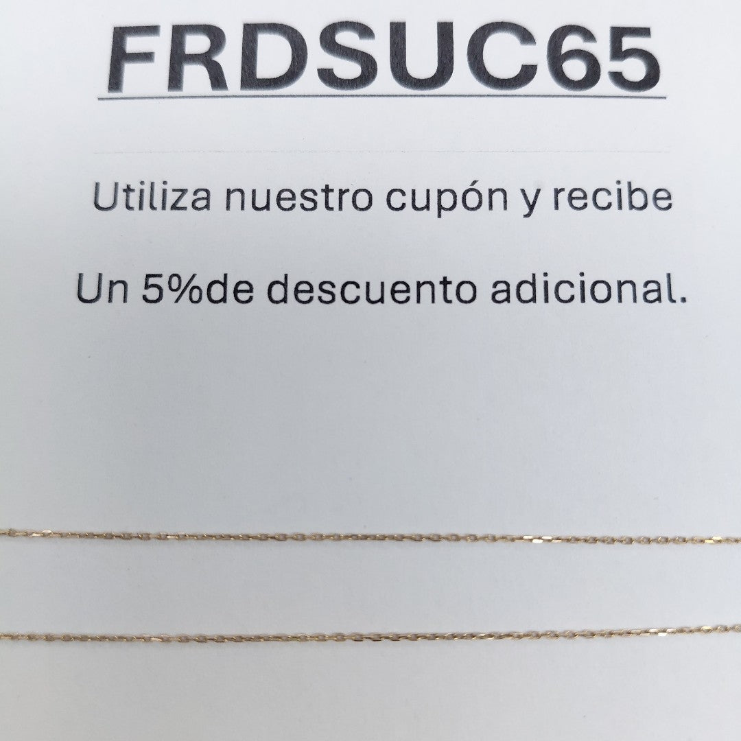 GARGANTILLA ORO 14 K 2.5 GRMS (SEMINUEVO)