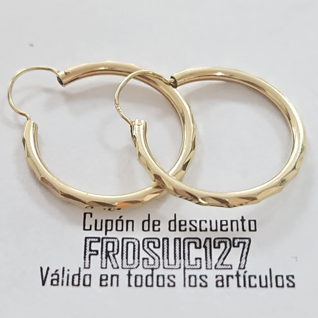 ARRACADAS PAR ORO 10 K 1.5 GRMS (SEMINUEVO)