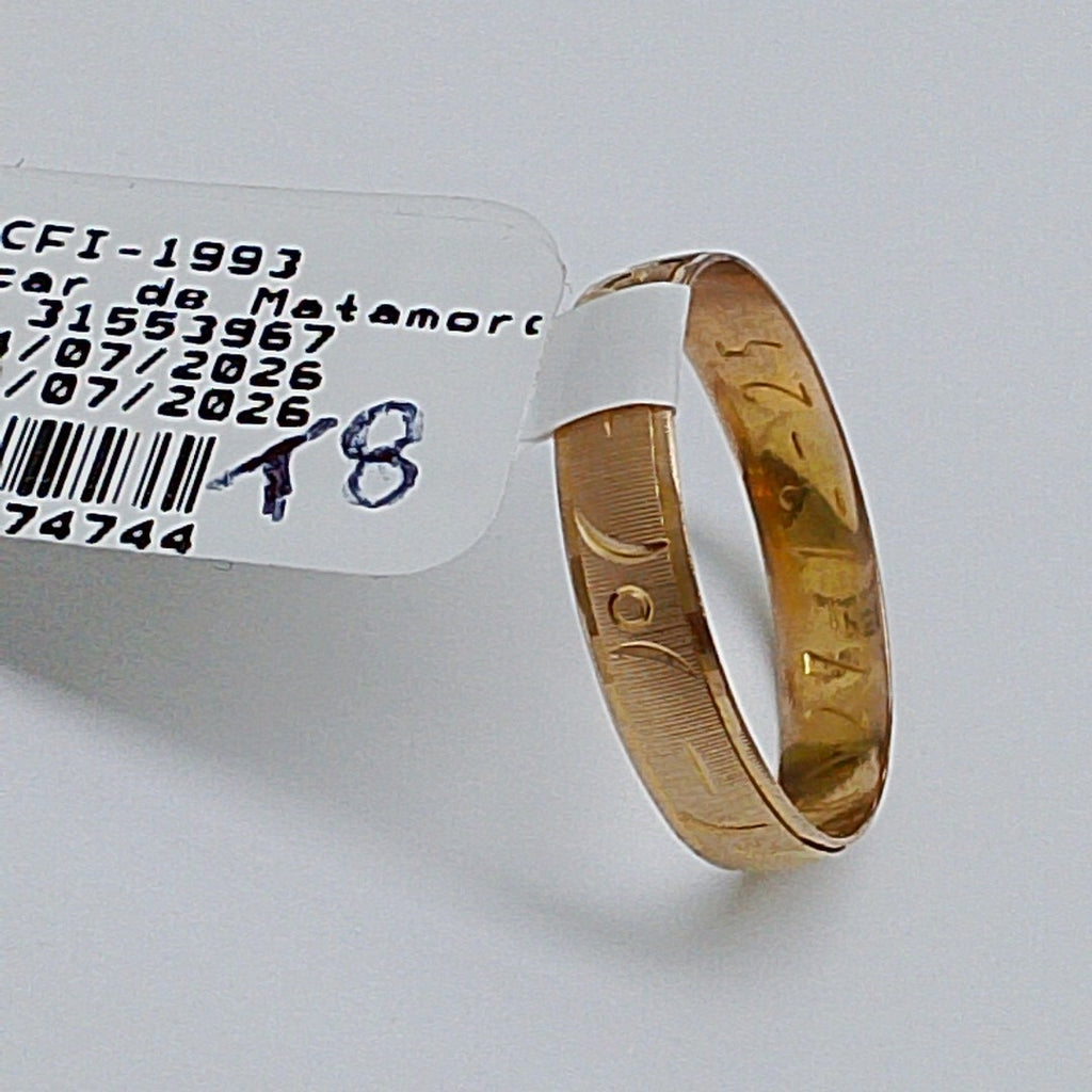 ARGOLLA ORO 10 K 0.9 GRMS (SEMINUEVO)
