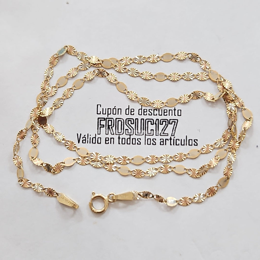 CADENA ORO 14 K 1.2 GRMS (SEMINUEVO)