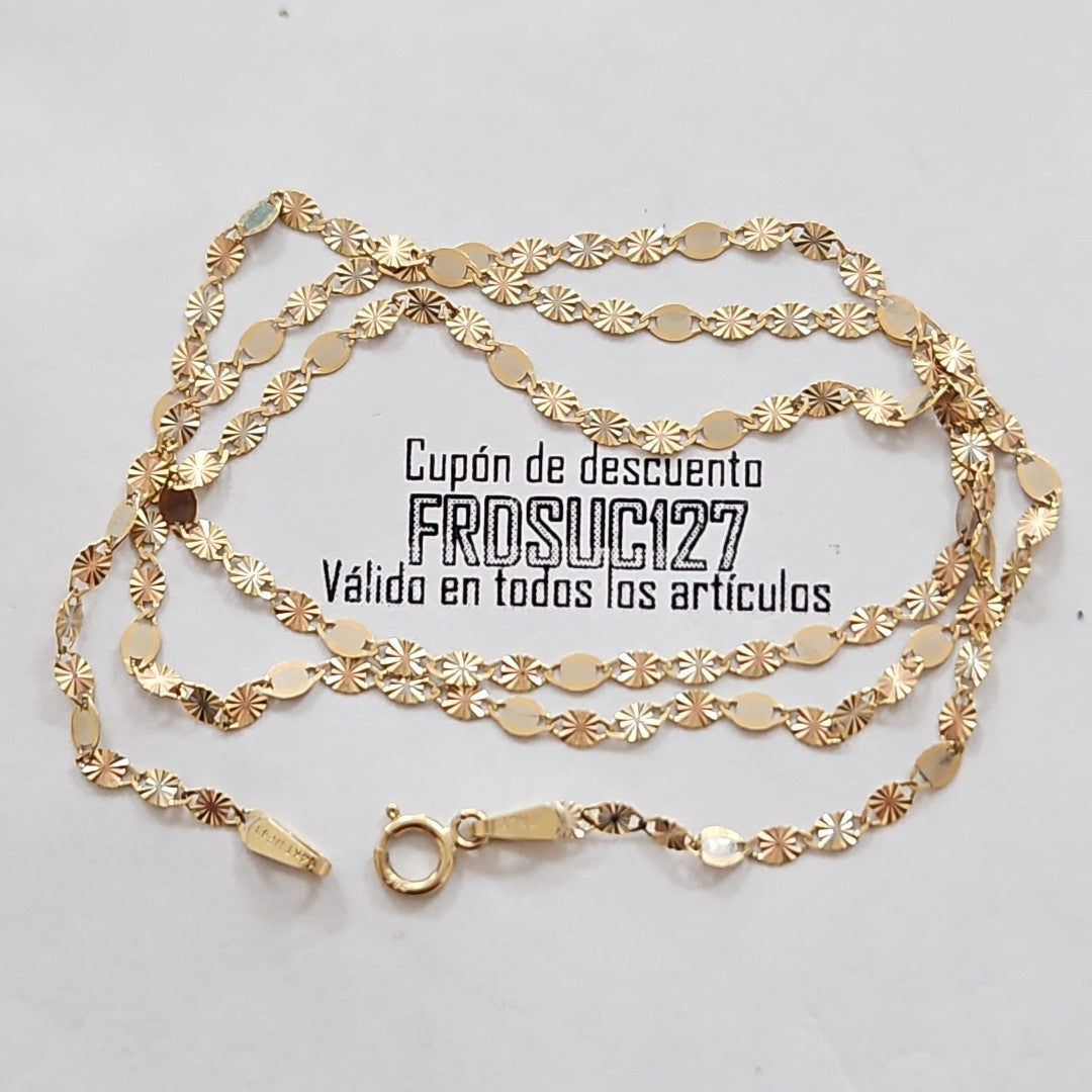 CADENA ORO 14 K 1.2 GRMS (SEMINUEVO)