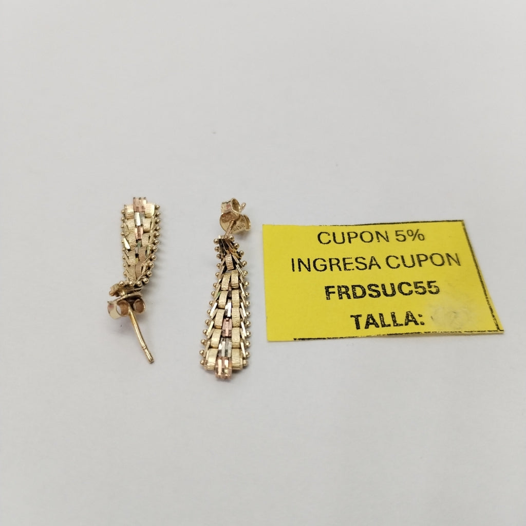 ARETES PAR ORO 14 K 2.3 GRMS (SEMINUEVO)