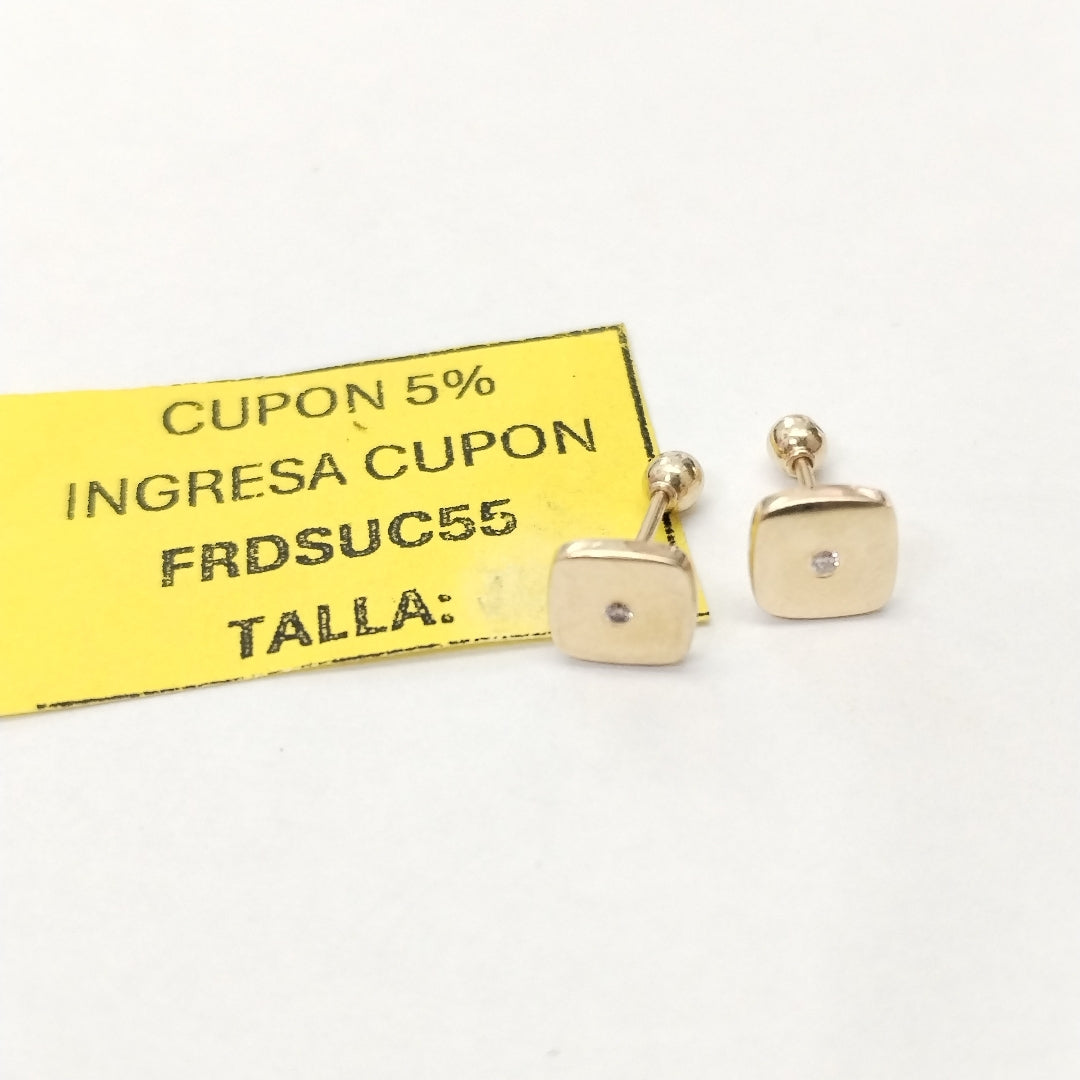 BROQUELES PAR ORO 14 K 1.5 GRMS (SEMINUEVO)
