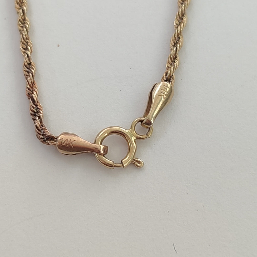 CADENA ORO 14 K 1,60 GRMS (SEMINUEVO)