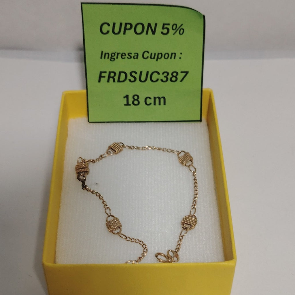 PULSERA ORO 14 K 2.6 GRMS (SEMINUEVO)