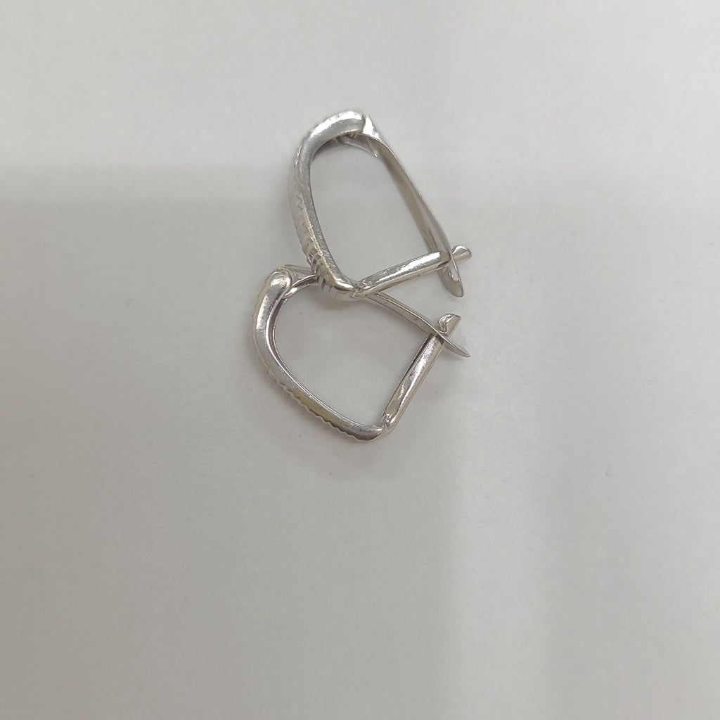 ARRACADAS PAR ORO, ORO BLANCO 14 K 0.8 GRMS (SEMINUEVO)