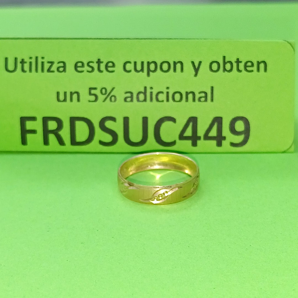 ARGOLLA ORO 10 K 1.2 GRMS (SEMINUEVO)