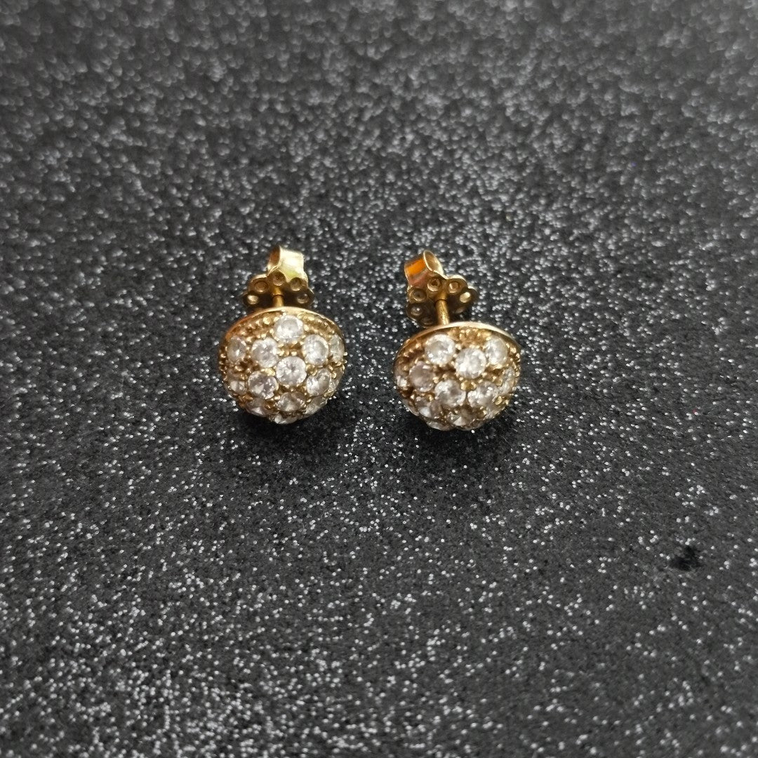 BROQUELES PAR ORO 14 K 3.8 GRMS (SEMINUEVO)