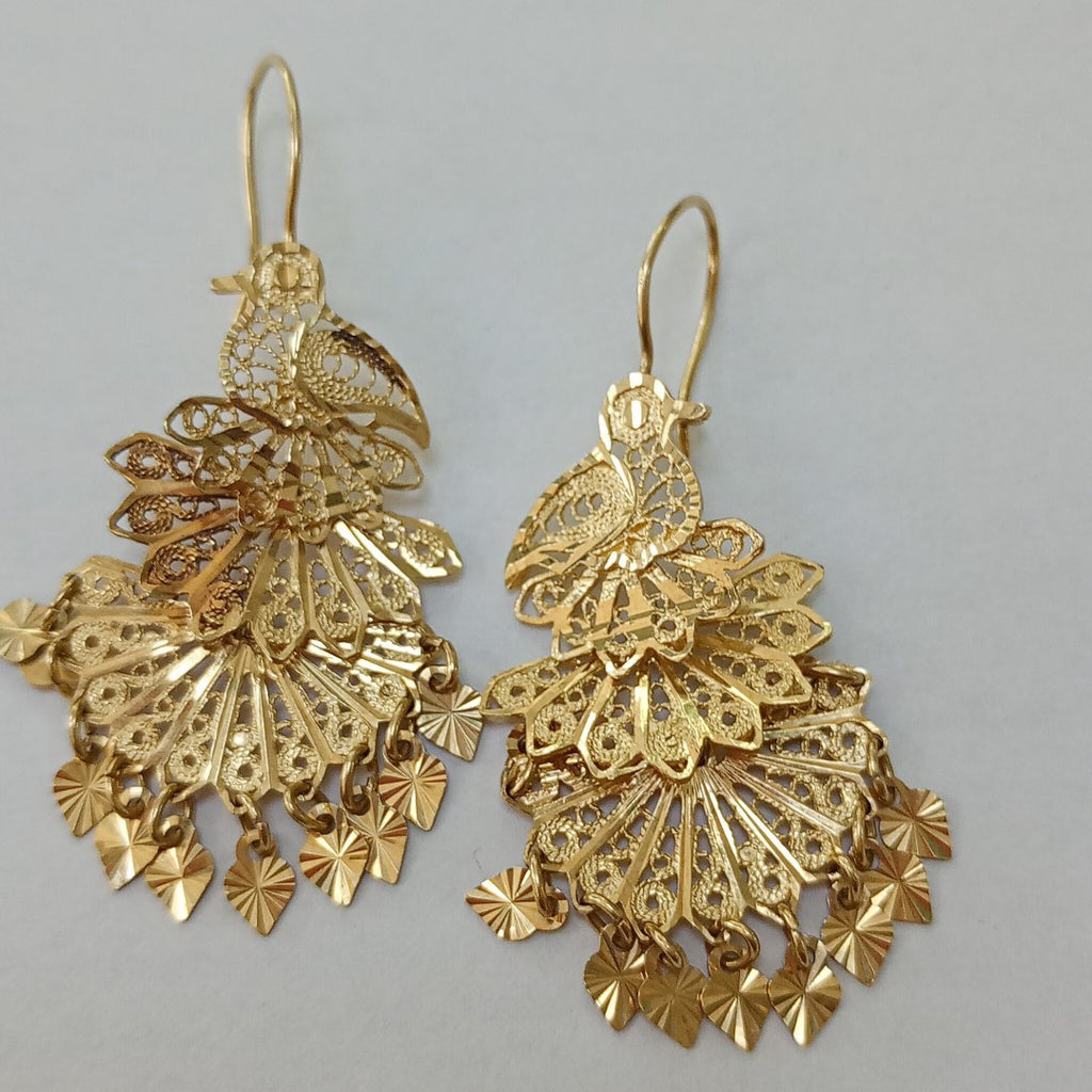 ARETES PAR ORO 14 K 8 GRMS (SEMINUEVO)