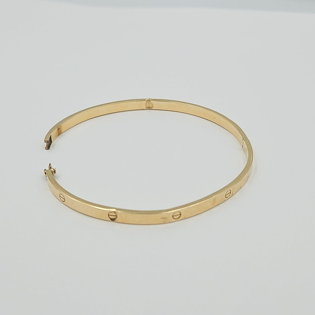PULSERA RIGIDA ORO 14 K 4,90 GRMS (SEMINUEVO)