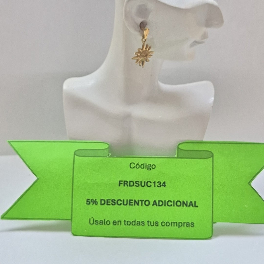 ARRACADAS PAR ORO 10 K 1,40 GRMS (SEMINUEVO)