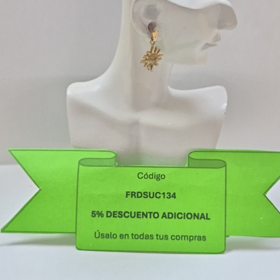 ARRACADAS PAR ORO 10 K 1,40 GRMS (SEMINUEVO)