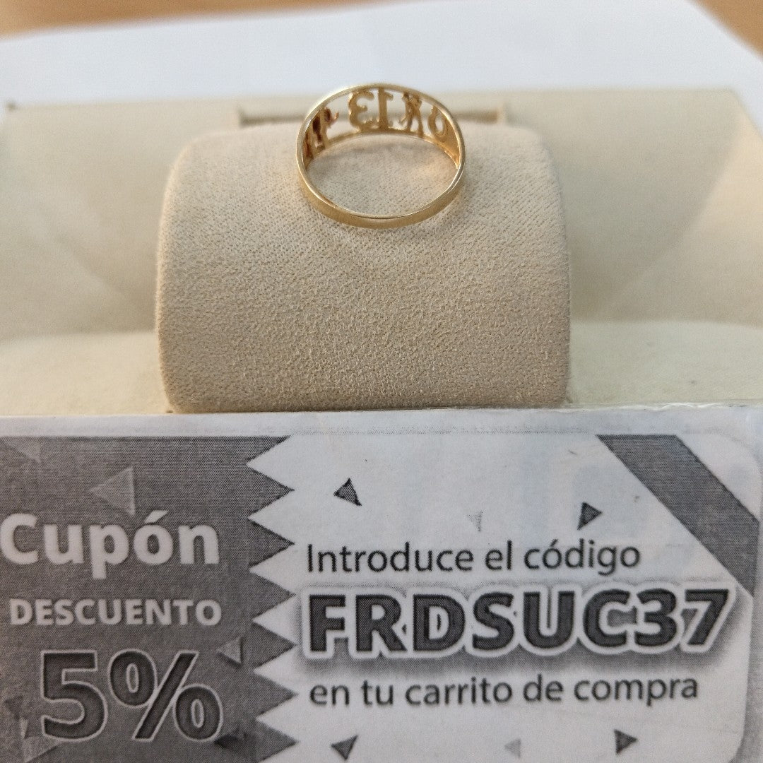 ARGOLLA DE LA SUERTE ORO 14 K 1,60 GRMS (SEMINUEVO)