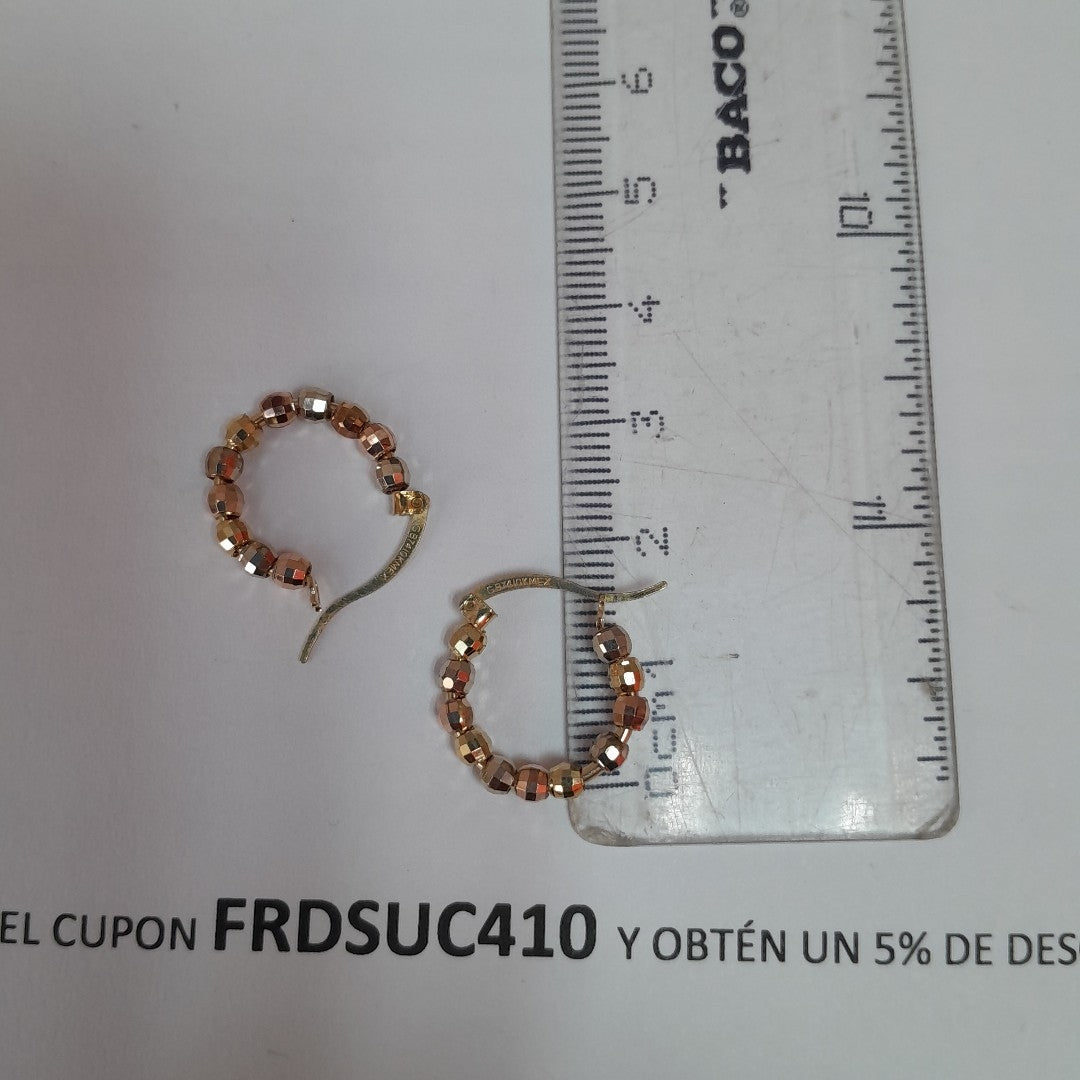 ARRACADAS PAR ORO COMBINADO 10 K 2,00 GRMS (SEMINUEVO)