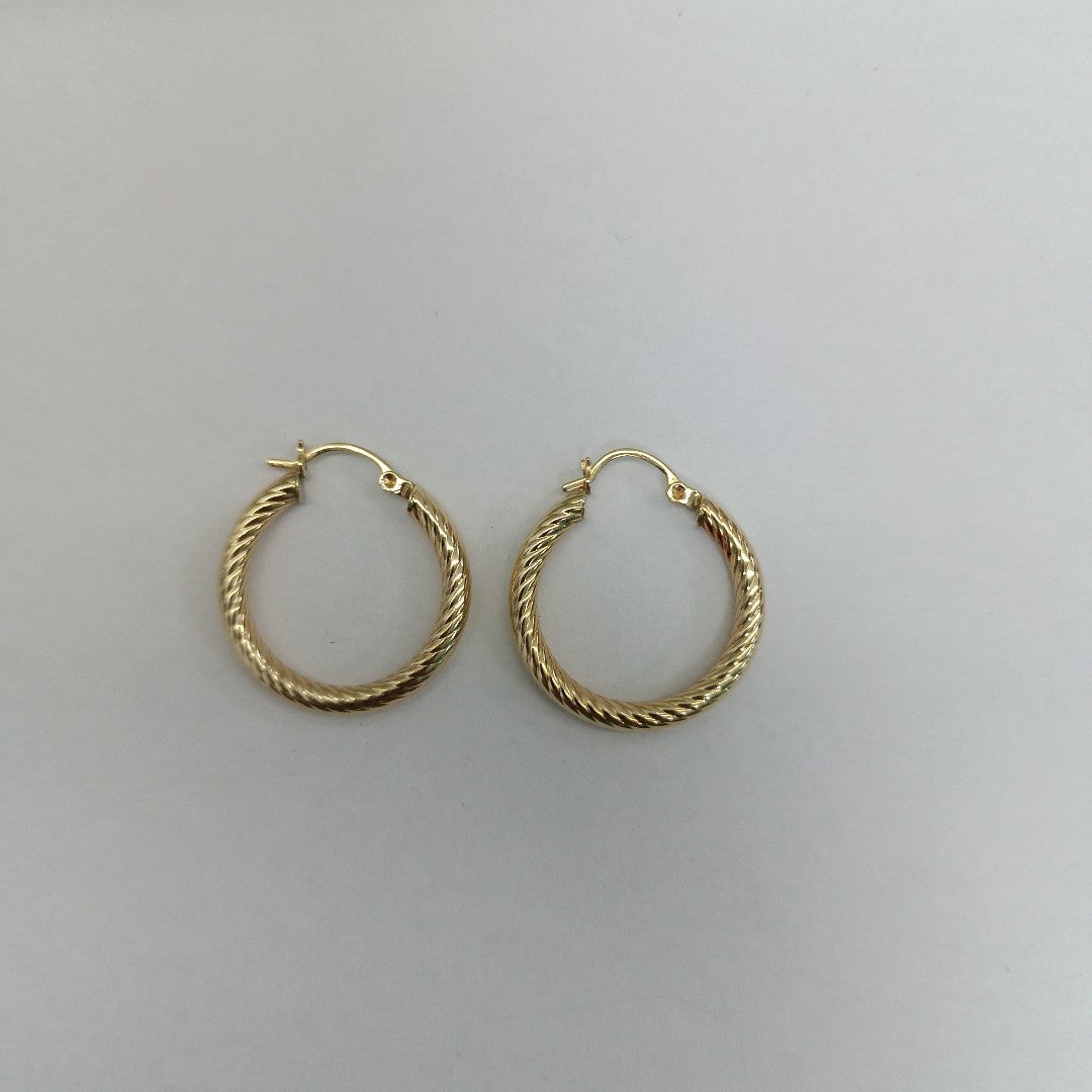 ARRACADAS PAR ORO 14 K 2.9 GRMS (SEMINUEVO)