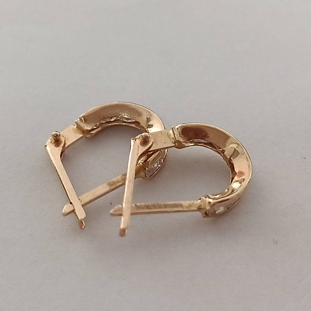 ARRACADAS PAR ORO 14 K 1.3 GRMS (SEMINUEVO)