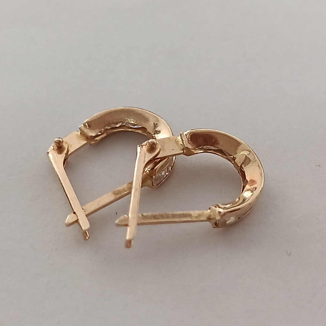 ARRACADAS PAR ORO 14 K 1.3 GRMS (SEMINUEVO)