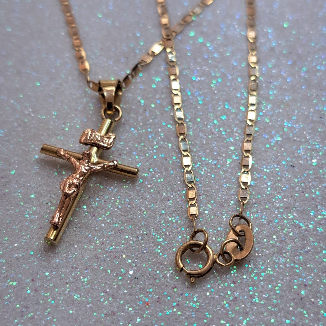 CADENA, CRISTO ORO 10 K 2.6 GRMS (SEMINUEVO)