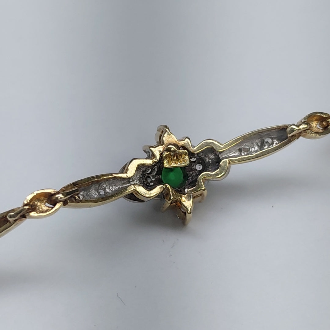 PULSERA ORO, ORO BLANCO 14 K 8.5 GRMS (SEMINUEVO)