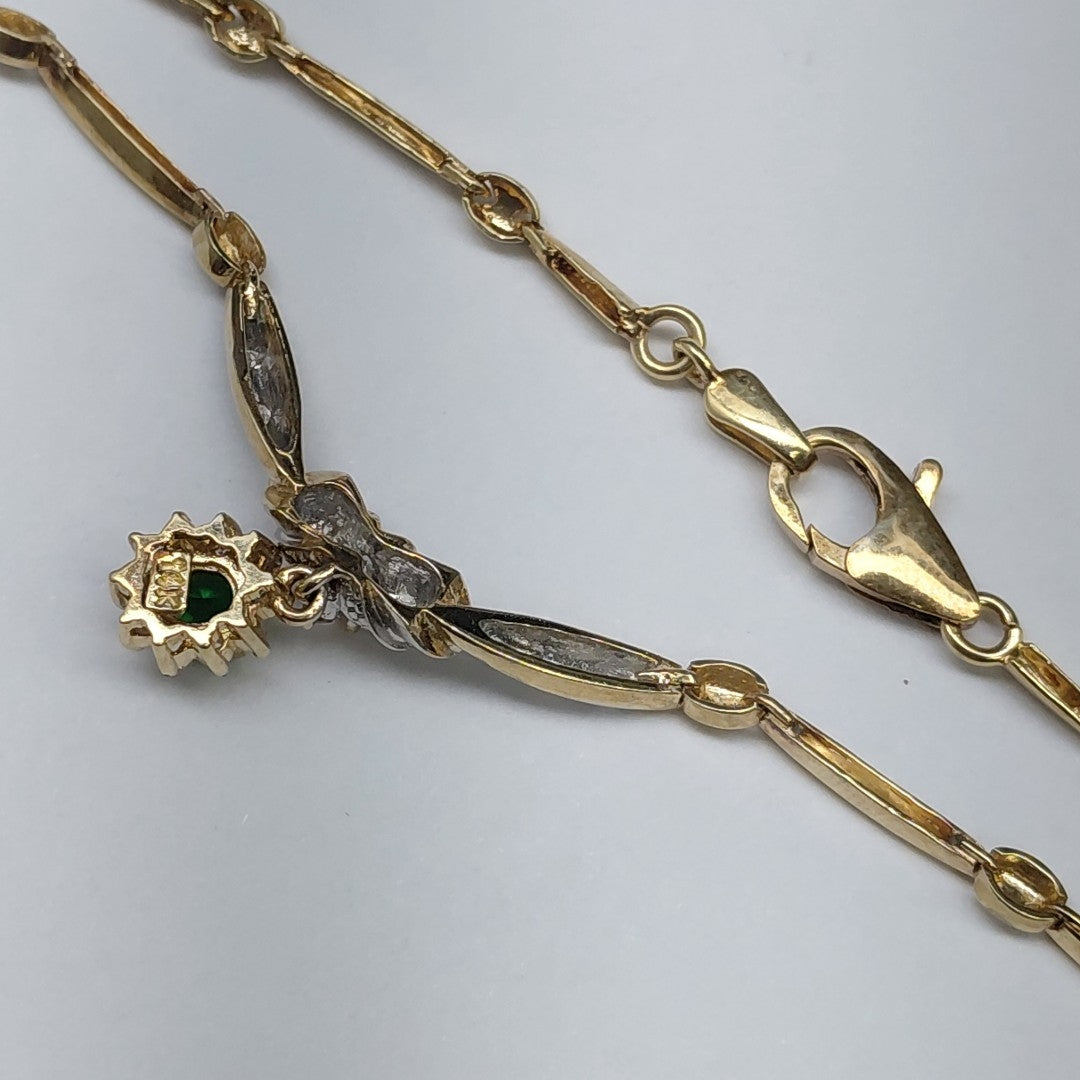 GARGANTILLA ORO, ORO BLANCO 14 K 12.9 GRMS (SEMINUEVO)
