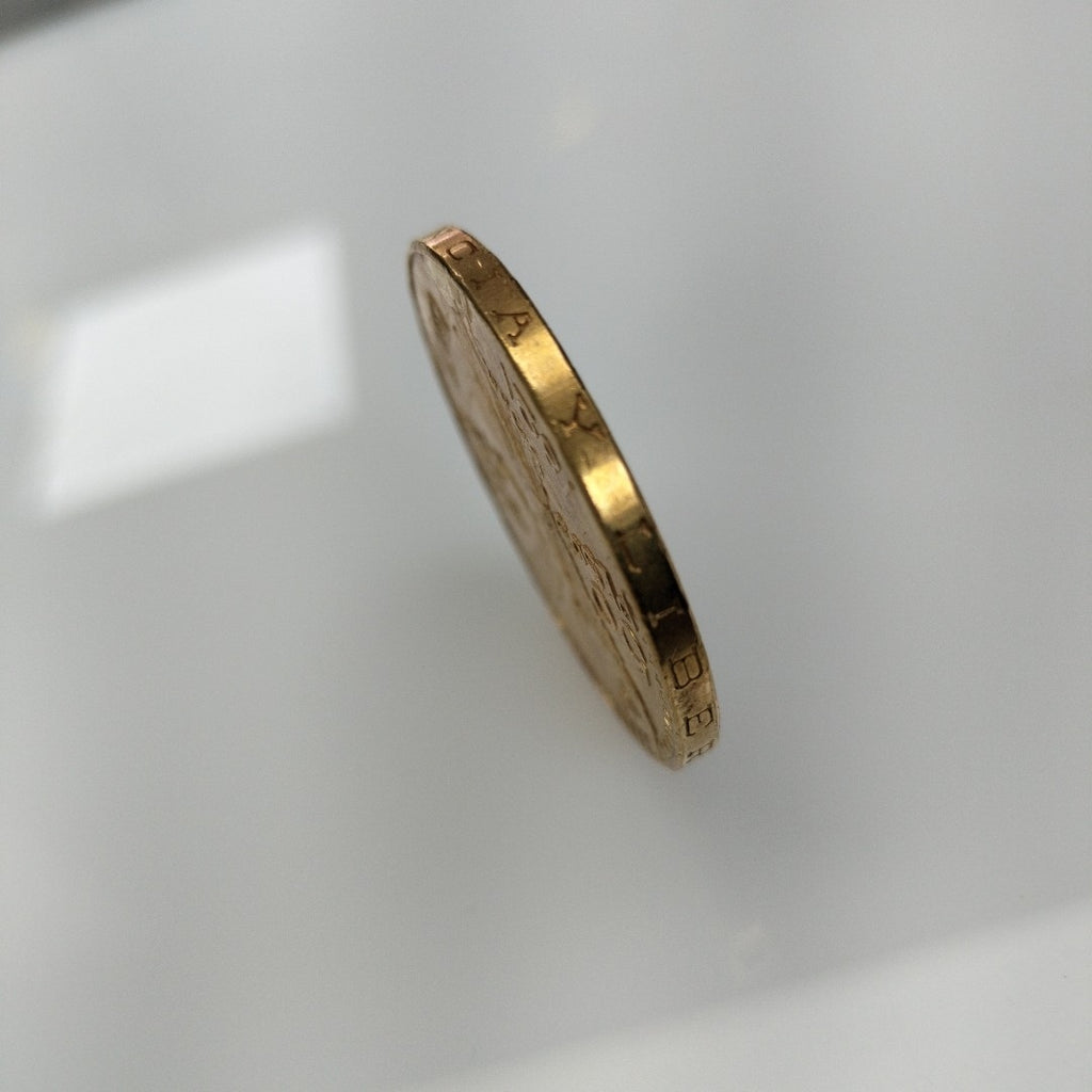 K1 41.6 GRMS 21 K IDENTIFICACIÓN MONEDA NOMINATIVA MATERIALES ORO CANTI (SEMINUEVO)