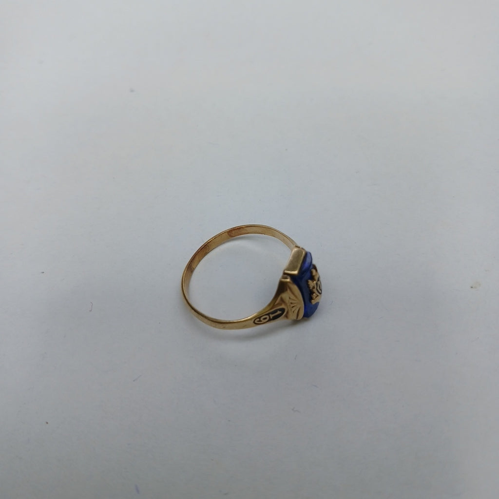 ANILLO DE GRADUACIÓN ORO 10 K 2.7 GRMS (SEMINUEVO)