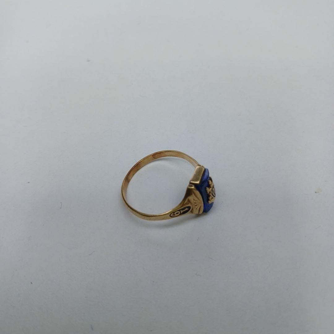 ANILLO DE GRADUACIÓN ORO 10 K 2.7 GRMS (SEMINUEVO)