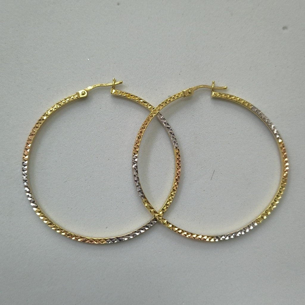 ARRACADAS PAR ORO, ORO COMBINADO 10 K 2.8 GRMS (SEMINUEVO)