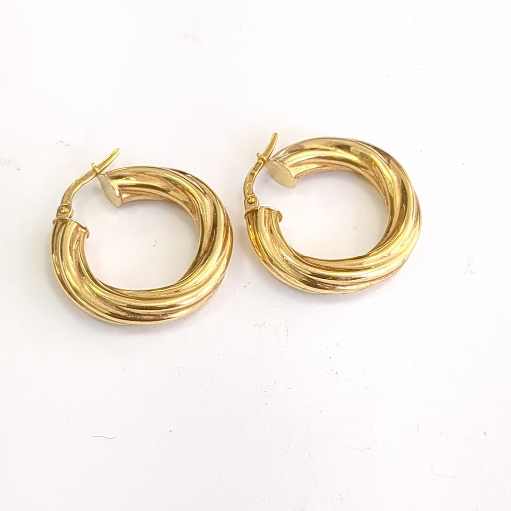 ARRACADAS PAR ORO 14 K 2,40 GRMS (SEMINUEVO)
