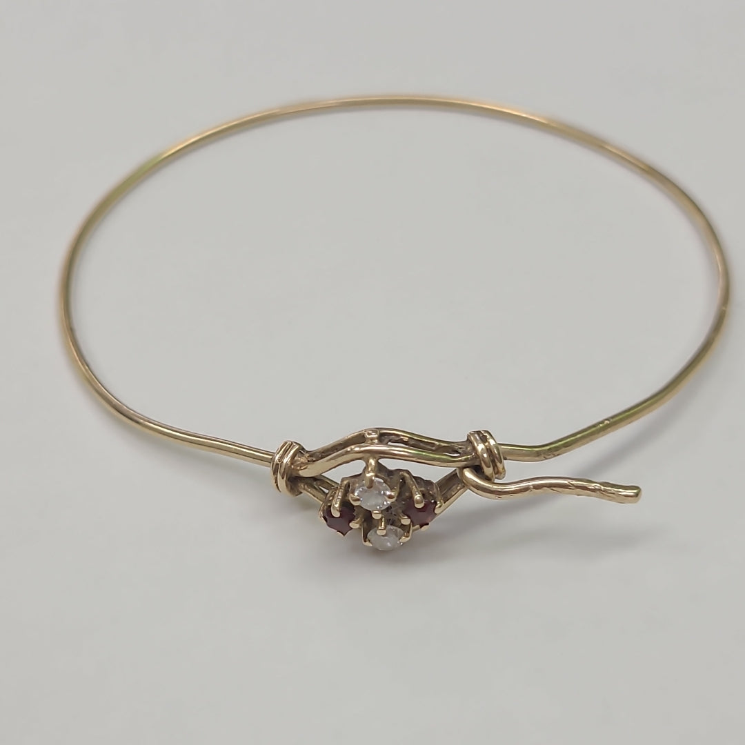 PULSERA RIGIDA ORO 10 K 4.1 GRMS (SEMINUEVO)