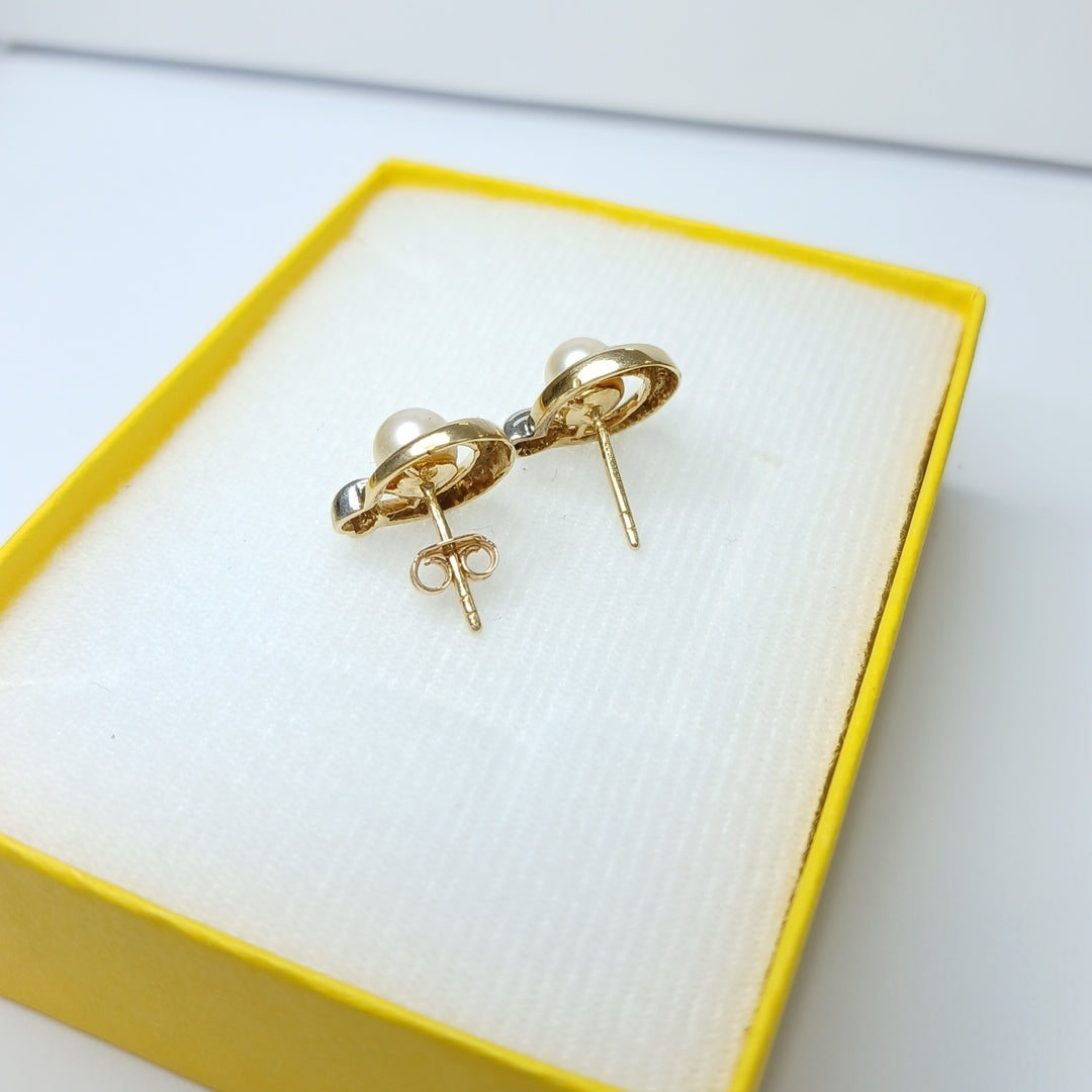 BROQUELES PAR ORO 14 K 3.5 GRMS (SEMINUEVO)